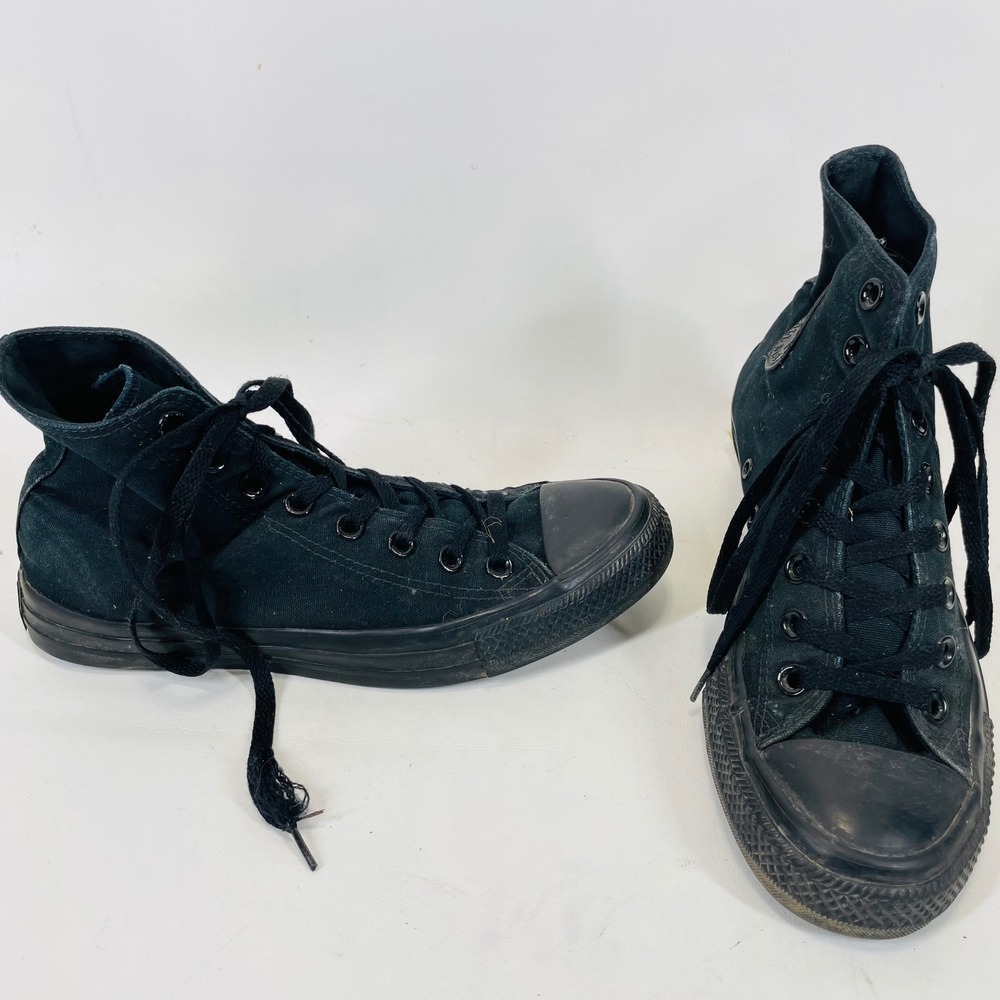 Converse Chuck Taylor All Star High Top Black Monochrome Sneakers M3310 Mens 7